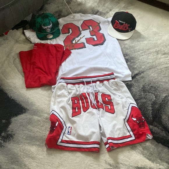 Just Don Other - Just don Chicago Bulls shorts Jordan shirt hats bundle